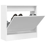 VidaXL Armoire à chaussures 60x21x57 cm bois d'ingénierie blanc