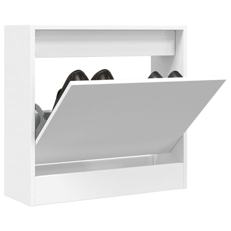Vidaxx meuble à chaussures 60x21x57 cm bois d'ingénierie blanc