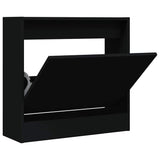 Vidaxx armoire à chaussures 60x21x57 cm bois fini noir