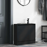 Vidaxx armoire à chaussures 60x21x57 cm bois fini noir