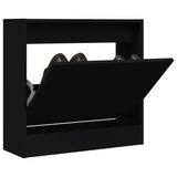 Vidaxx armoire à chaussures 60x21x57 cm bois fini noir