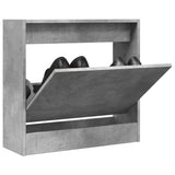 Vidaxx meuble à chaussures 60x21x57 cm bois d'ingénierie gris béton