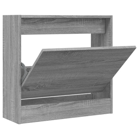 Vidaxx meuble à chaussures 60x21x57 cm bois d'ingénierie chêne sonoma gris
