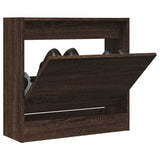Vidaxx armoire à chaussures 60x21x57 cm bois fini couleur chêne marron