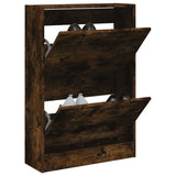 VidaXL shoe cabinet 60x21x87.5 cm Properted wood Smoked oak colored