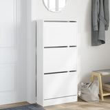 VidaXL Shoe cabinet 60x21x125.5 cm Properted Wood White