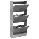 Vidaxx meuble à chaussures 60x21x125,5 cm bois d'ingénierie gris béton