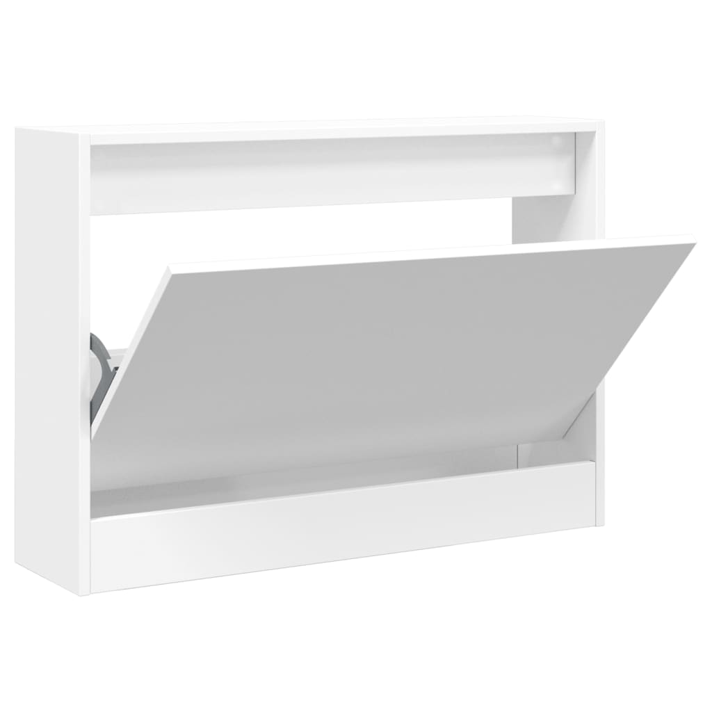 Vidaxx meuble à chaussures 80x21x57 cm bois d'ingénierie blanc