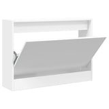 Vidaxx meuble à chaussures 80x21x57 cm bois d'ingénierie blanc