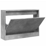 Vidaxx meuble à chaussures 80x21x57 cm dérivé du bois béton gris
