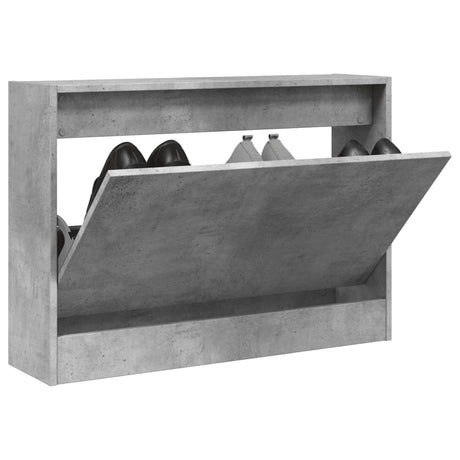 Vidaxx meuble à chaussures 80x21x57 cm dérivé du bois béton gris