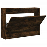 Vidaxx armoire à chaussures 80x21x57 cm bois traité, chêne fumé