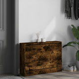 Vidaxx armoire à chaussures 80x21x57 cm bois traité, chêne fumé