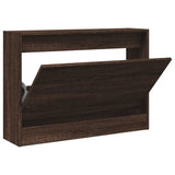 Vidaxx armoire à chaussures 80x21x57 cm bois fini couleur chêne marron