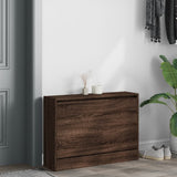 Vidaxx armoire à chaussures 80x21x57 cm bois fini couleur chêne marron