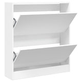 VidaXL Shoe cabinet 80x21x87.5 cm Processed Wood White