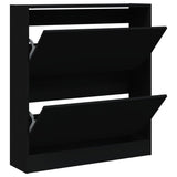 Vidaxx armoire à chaussures 80x21x87,5 cm bois fini noir