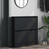 Vidaxx armoire à chaussures 80x21x87,5 cm bois fini noir