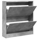 Vidaxx meuble à chaussures 80x21x87,5 cm bois d'ingénierie gris béton