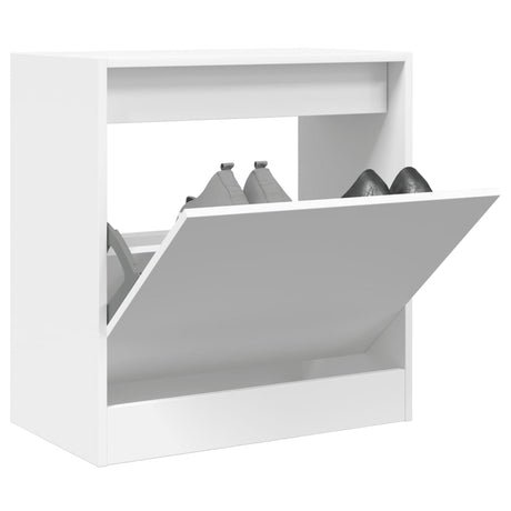 Vidaxx meuble à chaussures 60x34x63,5 cm bois d'ingénierie blanc