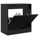 VidaXL Shoe cabinet 60x34x63.5 cm Properted Wood Black