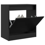 Vidaxx armoire à chaussures 60x34x63,5 cm bois fini noir