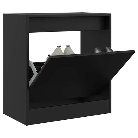 Vidaxx armoire à chaussures 60x34x63,5 cm bois fini noir