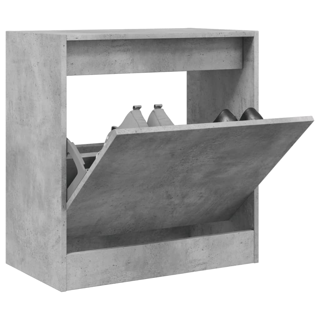 Vidaxx meuble à chaussures 60x34x63,5 cm bois d'ingénierie gris béton
