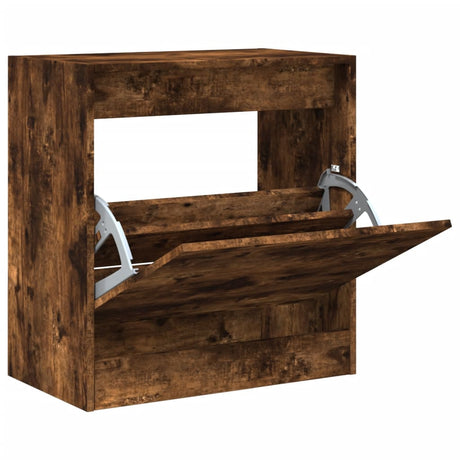 Vidaxx armoire à chaussures 60x34x63,5 cm bois traité, chêne fumé