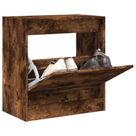 Vidaxx armoire à chaussures 60x34x63,5 cm bois traité, chêne fumé