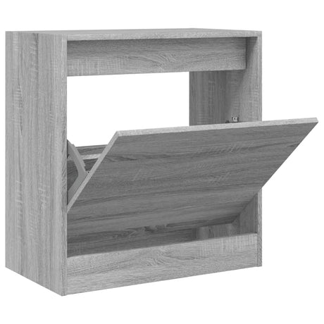 Vidaxx meuble à chaussures 60x34x63,5 cm bois d'ingénierie couleur chêne sonoma gris