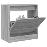 Vidaxx meuble à chaussures 60x34x63,5 cm bois d'ingénierie couleur chêne sonoma gris