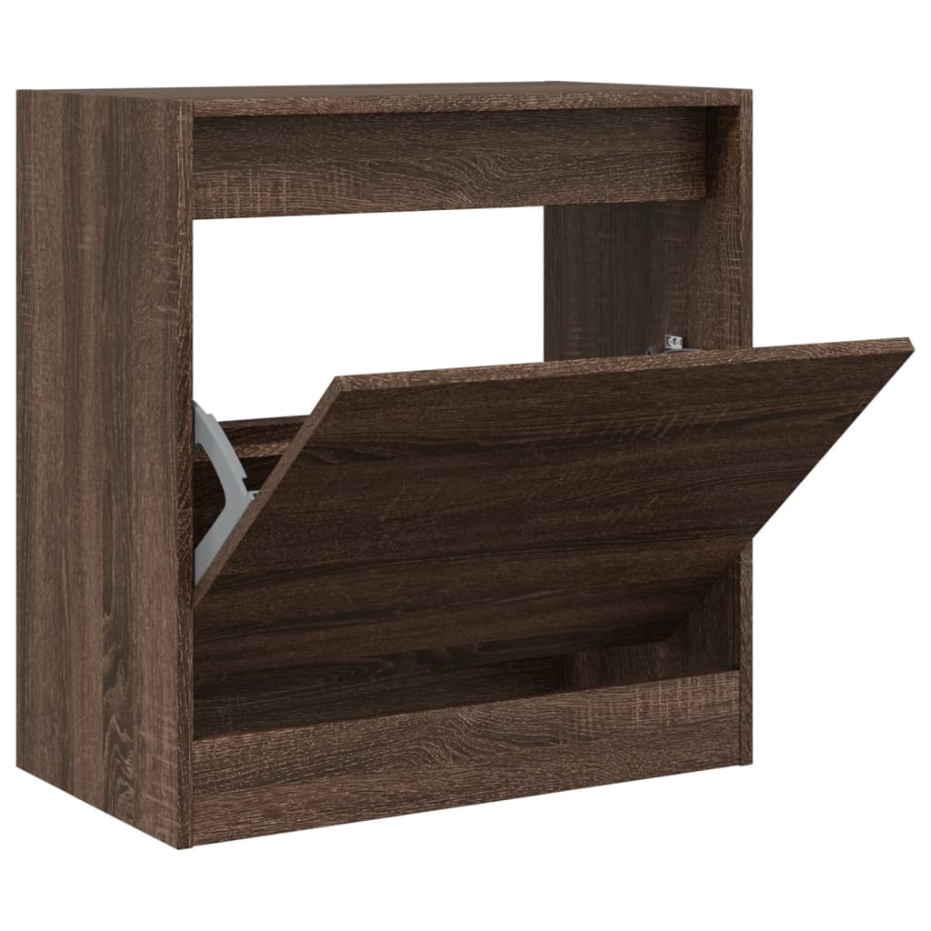 Vidaxx armoire à chaussures 60x34x63,5 cm bois fini couleur chêne marron