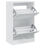 Vidaxx meuble à chaussures 60x34x96,5 cm bois d'ingénierie blanc