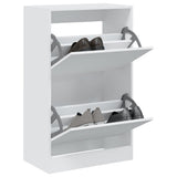 Vidaxx meuble à chaussures 60x34x96,5 cm bois d'ingénierie blanc