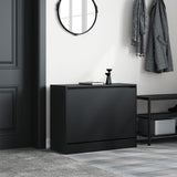 Vidaxx armoire à chaussures 80x34x63 cm bois fini noir