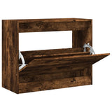Vidaxx armoire à chaussures 80x34x63 cm bois traité, chêne fumé