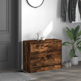 Vidaxx armoire à chaussures 80x34x63 cm bois traité, chêne fumé
