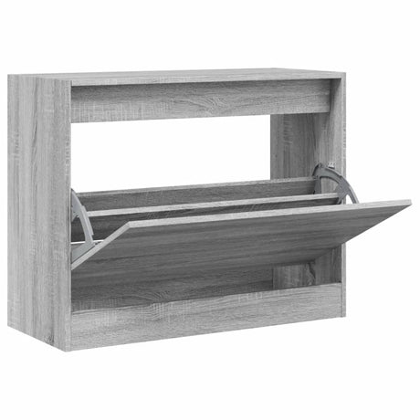 Vidaxx meuble à chaussures 80x34x63 cm dérivé du bois chêne sonoma gris