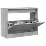 Vidaxx meuble à chaussures 80x34x63 cm dérivé du bois chêne sonoma gris
