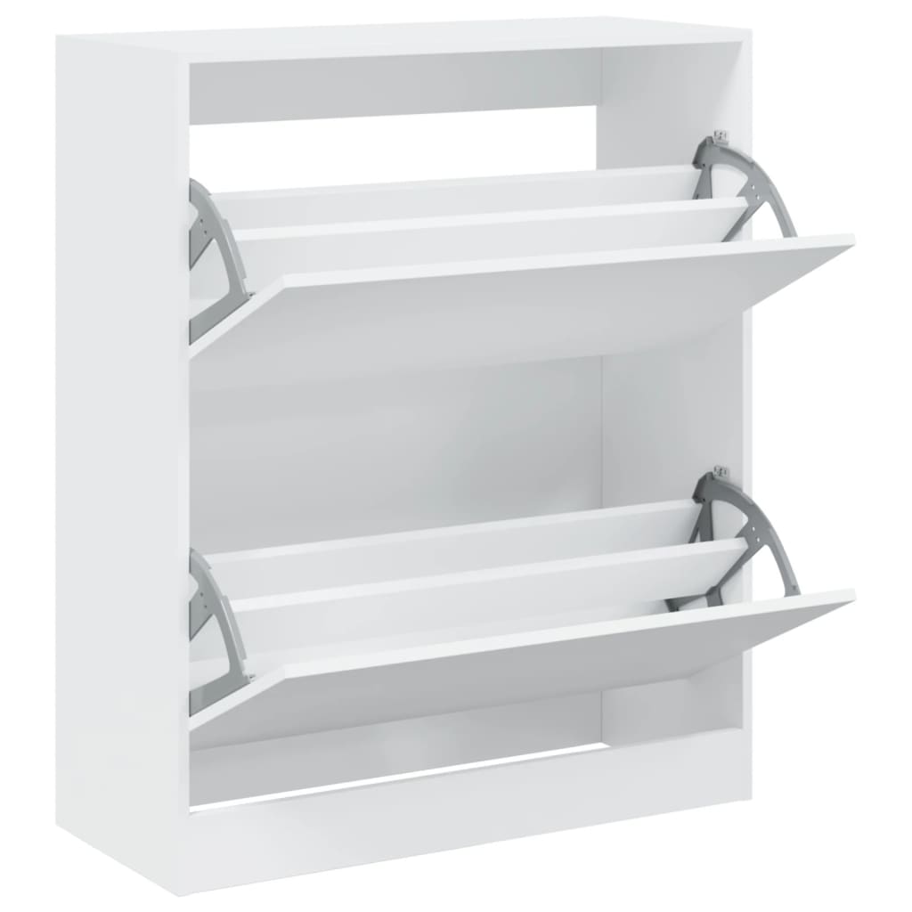 Vidaxx armoire à chaussures 80x34x96,5 cm bois d'ingénierie blanc
