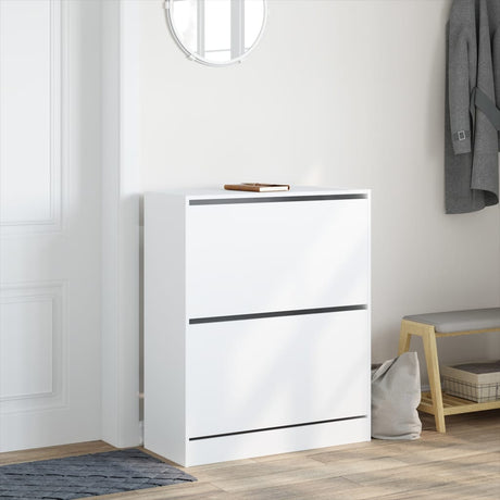 Vidaxx armoire à chaussures 80x34x96,5 cm bois d'ingénierie blanc