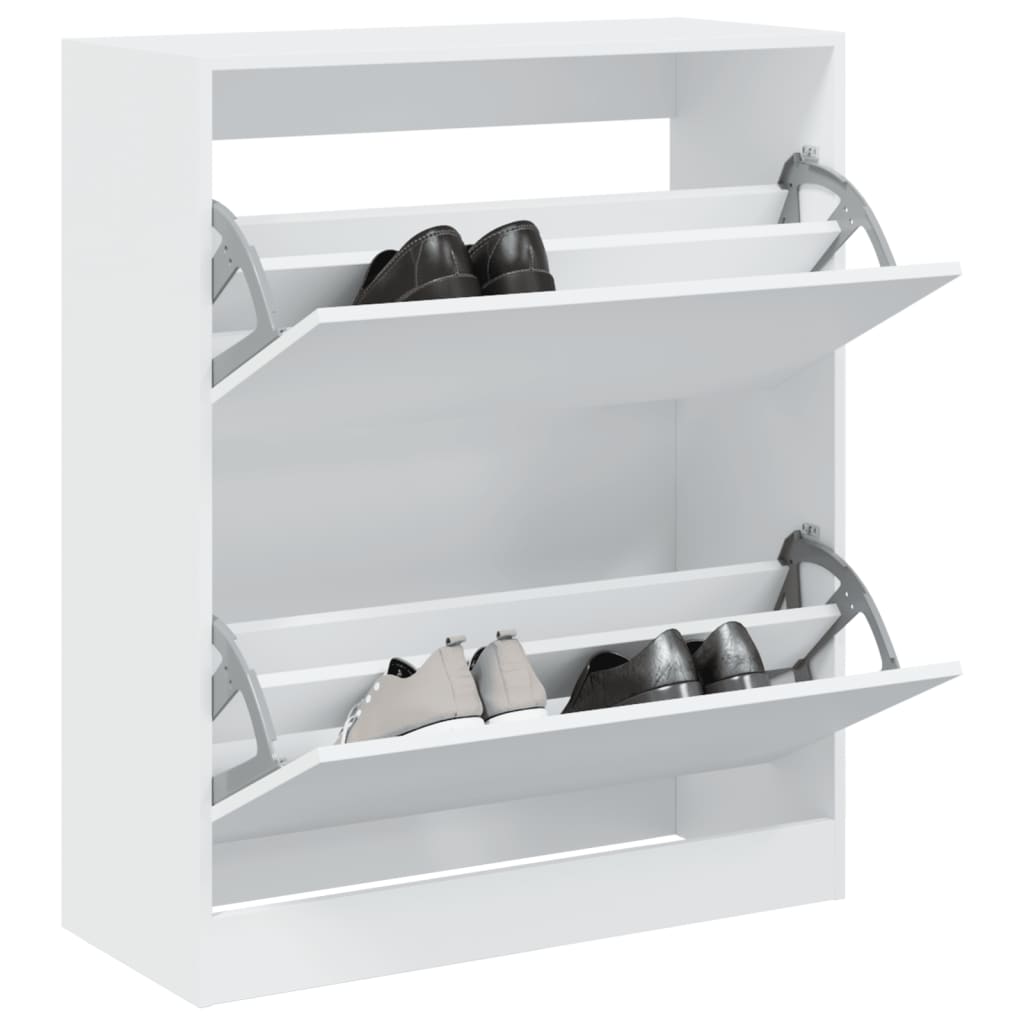 Vidaxx armoire à chaussures 80x34x96,5 cm bois d'ingénierie blanc