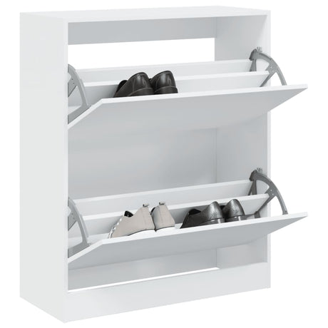 Vidaxx armoire à chaussures 80x34x96,5 cm bois d'ingénierie blanc