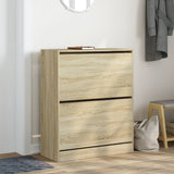 VidaXL armoire à chaussures 80x34x96,5 cm bois d'ingénierie couleur chêne sonoma