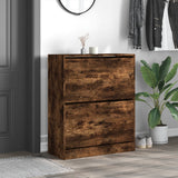 Vidaxx armoire à chaussures 80x34x96,5 cm bois traité, chêne fumé