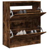Vidaxx armoire à chaussures 80x34x96,5 cm bois traité, chêne fumé