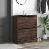 VidaXL shoe cabinet 80x34x96.5 cm Properted wood brown oak color