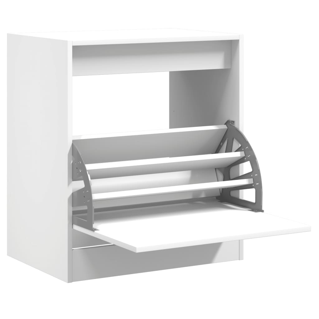 VidaXL Shoe cabinet 60x42x69 cm Processed Wood White