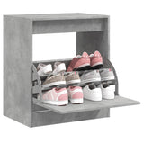 Vidaxx meuble à chaussures 60x42x69 cm dérivé du bois béton gris